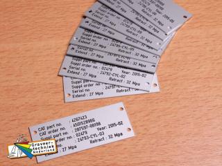 ALU typeplaatje alle maten mogelijk